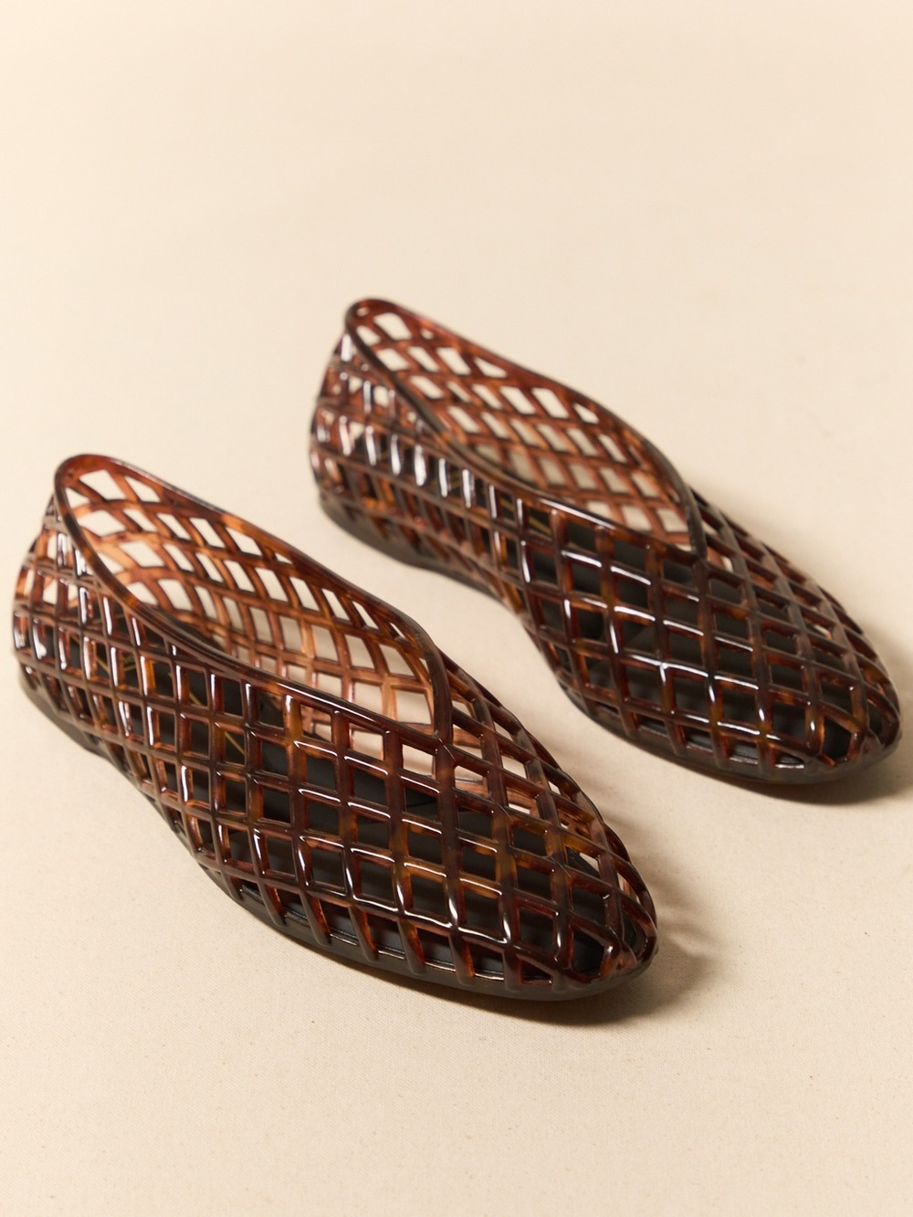 Dolce Vita Jam Flats in Tortoise Jelly 8 NEW WITHOUT TAGS NWOT NEVER WORN Y2k